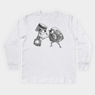 Piston VS Rotor Kids Long Sleeve T-Shirt